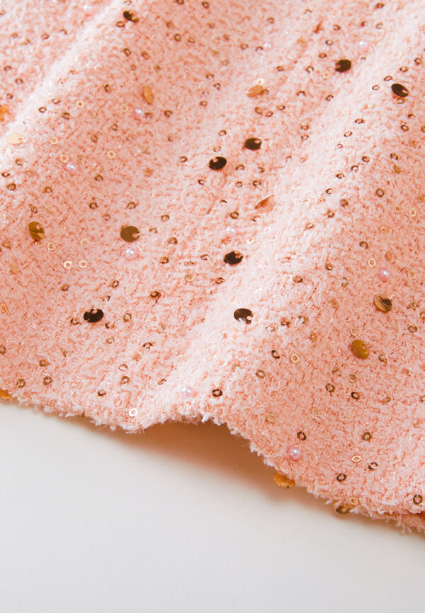 Sequin-detail Frayed-detail Slim-fit Dress - Image 6