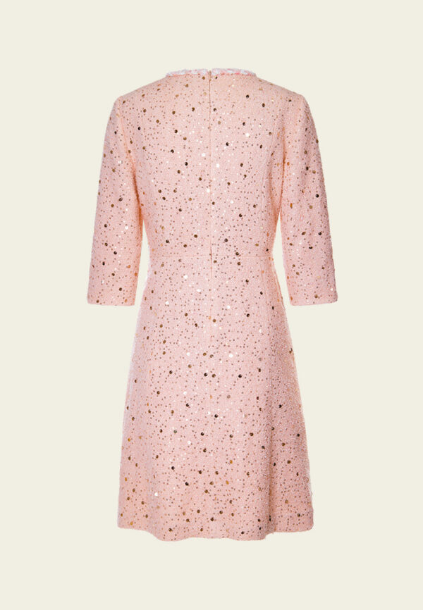 Sequin-detail Frayed-detail Slim-fit Dress - Image 2