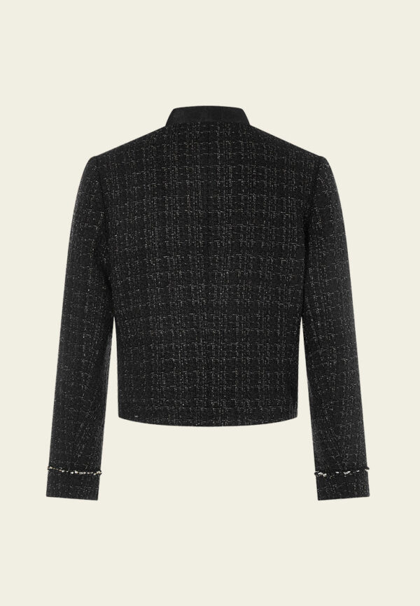 Prestige Chinese Button Square-sequin Stand Collar Jacket - Image 2