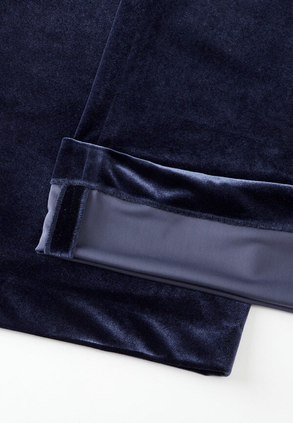 Velvet Wide-leg Elasticated Pants - Image 4