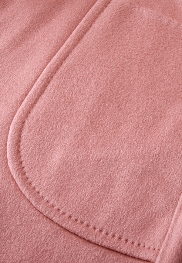 Shawl-Lapel Wrap-knotted Patch-pocket Coat - Image 5