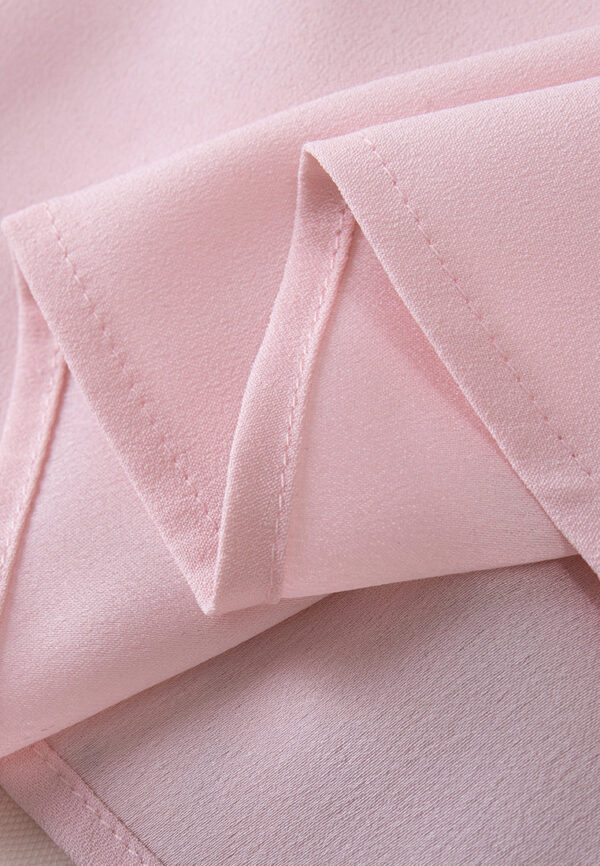 Sakura Appliqué Belted Panelled Mesh Dress - Image 6