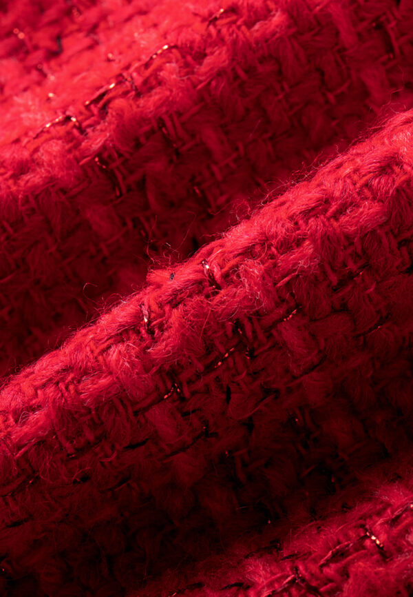 Chain-belt Checked Tweed Maxi Dress - Image 7