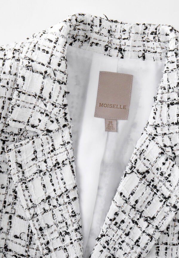 Black-and-white Checked Jacket - Image 3