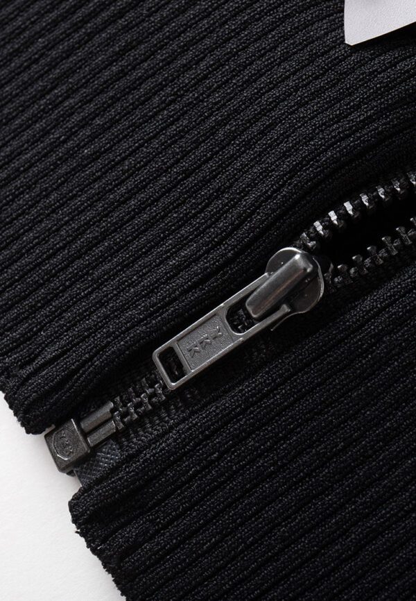 Ribbed-hem Metalic chain-detail Sequin-detail Cropped Jacket - Image 7