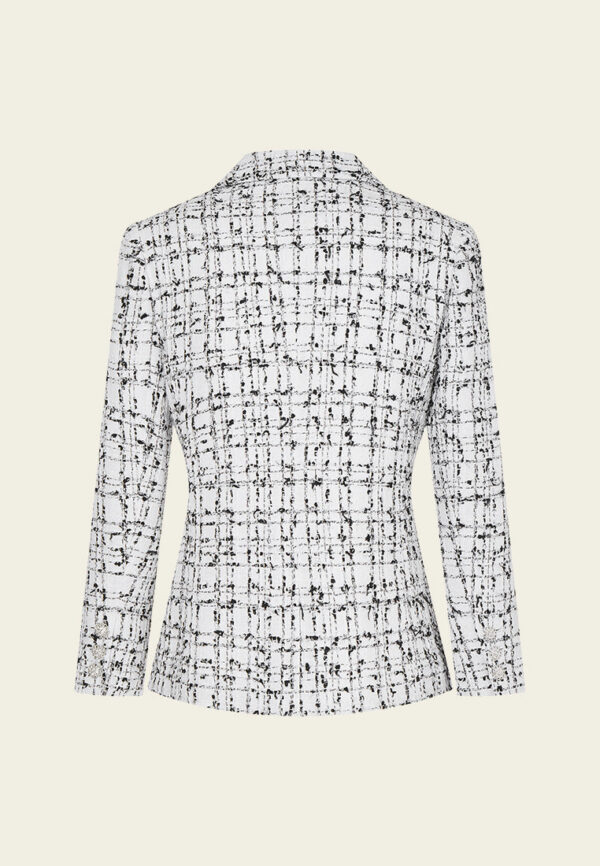 Black-and-white Checked Jacket - Image 2