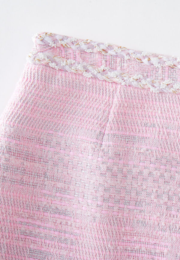 Braided-trim Lurex Skirt - Image 4