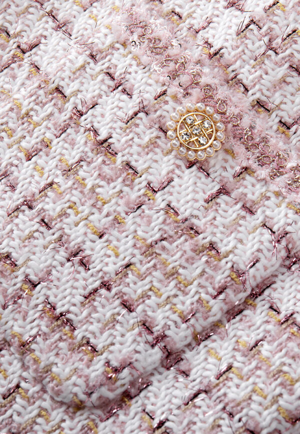 Lurex-trim Patch-pocket Tweed Jacket - Image 4