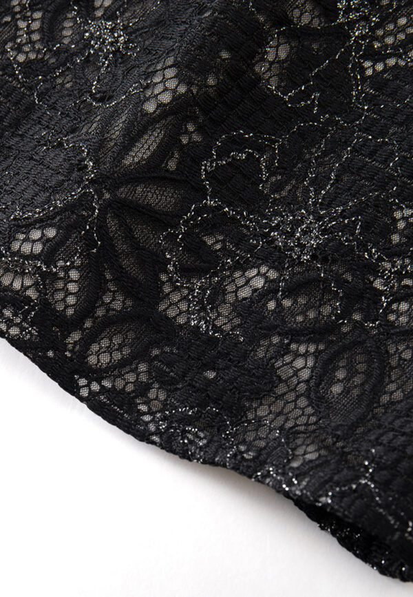 Lace-on-mesh Lurex-detail Crystal-embellished Bow-detail Shirt - Image 6