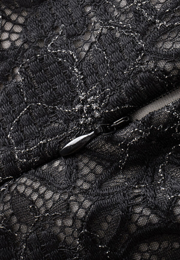 Lace-on-mesh Lurex-detail Crystal-embellished Bow-detail Shirt - Image 8