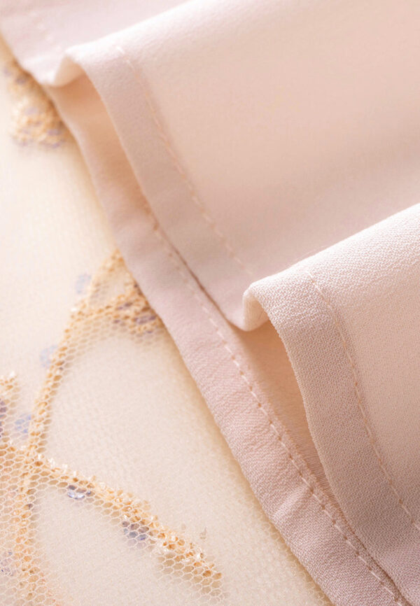 Puff-sleeve Sequined Pleated-detail Mesh Dress - Image 7