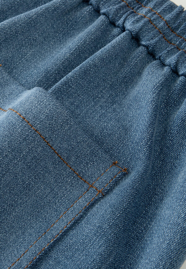 Embellished-trim Slit-pocket Wide-leg Jeans - Image 7
