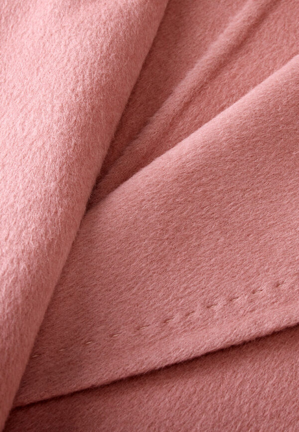 Shawl-Lapel Wrap-knotted Patch-pocket Coat - Image 4