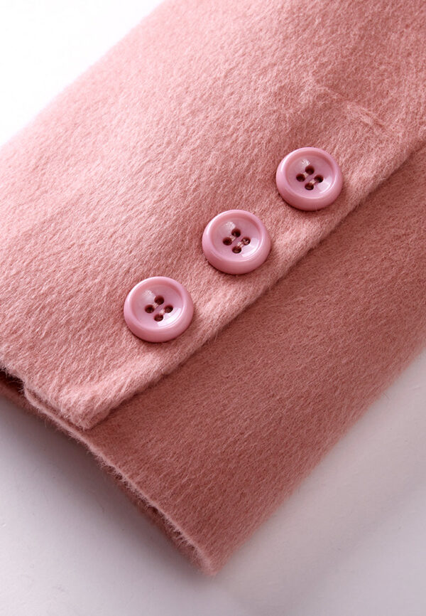 Shawl-Lapel Wrap-knotted Patch-pocket Coat - Image 7