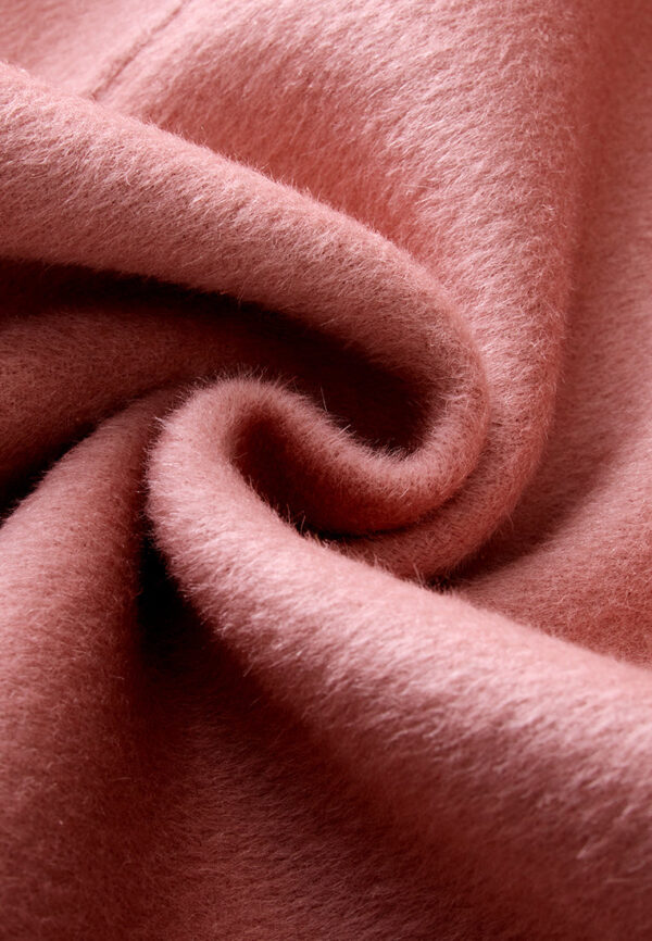 Shawl-Lapel Wrap-knotted Patch-pocket Coat - Image 8