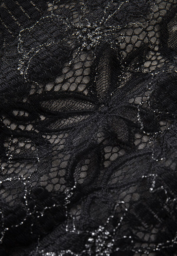 Lace-on-mesh Lurex-detail Crystal-embellished Bow-detail Shirt - Image 7